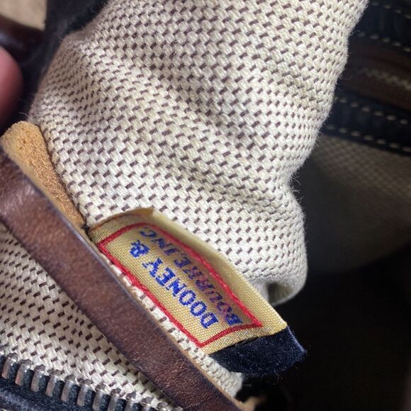 Dooney & bourke black/brown leather purse classic timeless elegant - Picture 7 of 9